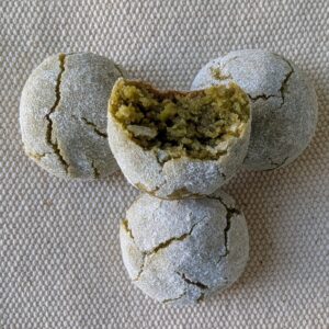 pistachio amaretti cookie
